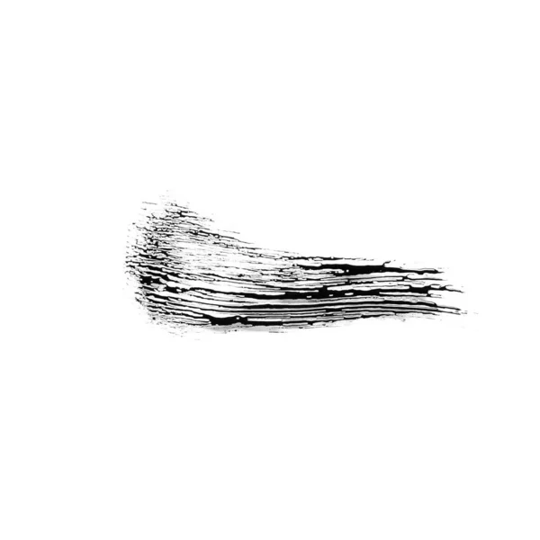 Μαύρο Πινέλο Μάσκαρα Εγκεφαλικό Επεισόδιο Λευκό Φόντο Καλλυντικό Προϊόν Για — Φωτογραφία Αρχείου