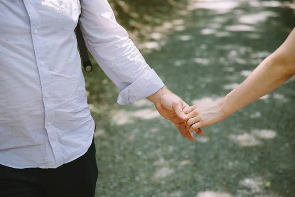 Man Woman Holding Hands Love Couple — Stock Photo, Image