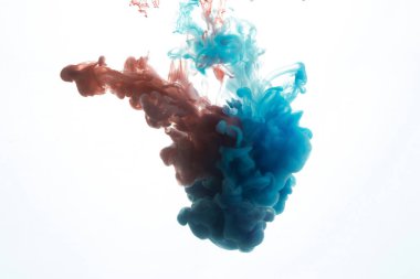 Beyaz arka plan, aydınlatma studio renkli soyutlama