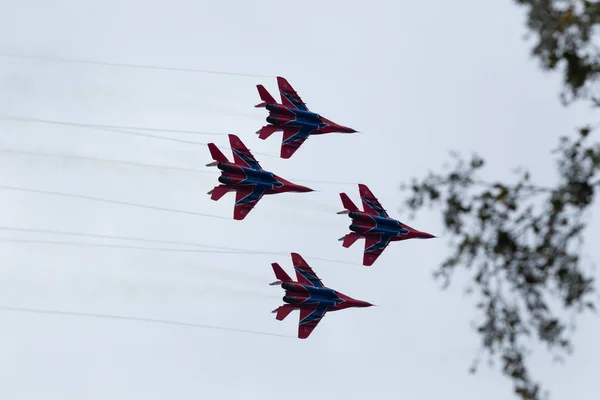 City Kostroma State Kostroma Country Russia Aviation Group Aerobatics Air — Stock Photo, Image