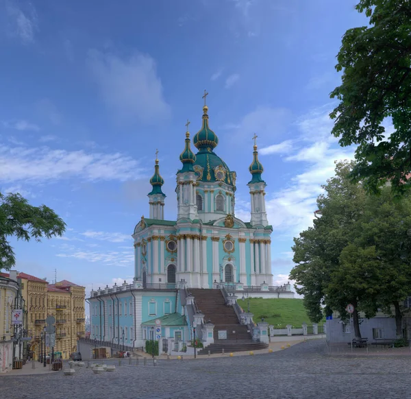 Pohled Kostel Ondřeje Stejnojmenném Sestupu — Stock fotografie