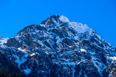 Görkemli Kar Dağı manzarası 