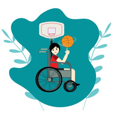 Basketbol, engelliler ve tekerlekli sandalye.