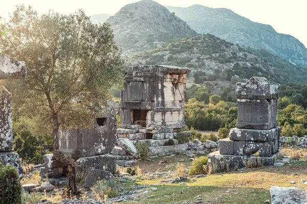 Burial places of ancient civilization in the city of Sidyma