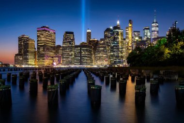 Brooklyn aşağı Manhattan manzarası 