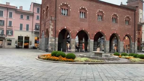 Belo Lapso Tempo Duomo Catedral Monza Centro Cidade Monza Milão — Vídeo de Stock