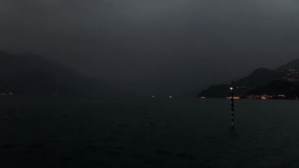 Crepuscolo Sul Lago Como Bellagio Bellissimo Lago Alpino Immerso Nella — Video Stock