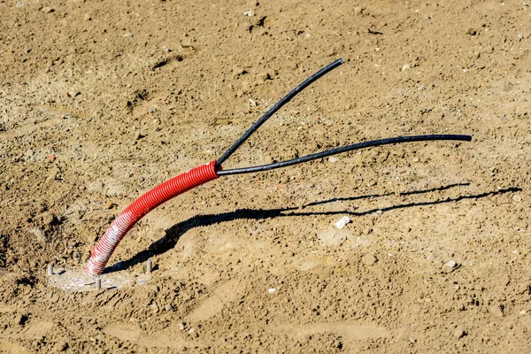 Installation of underground cable entry during construction