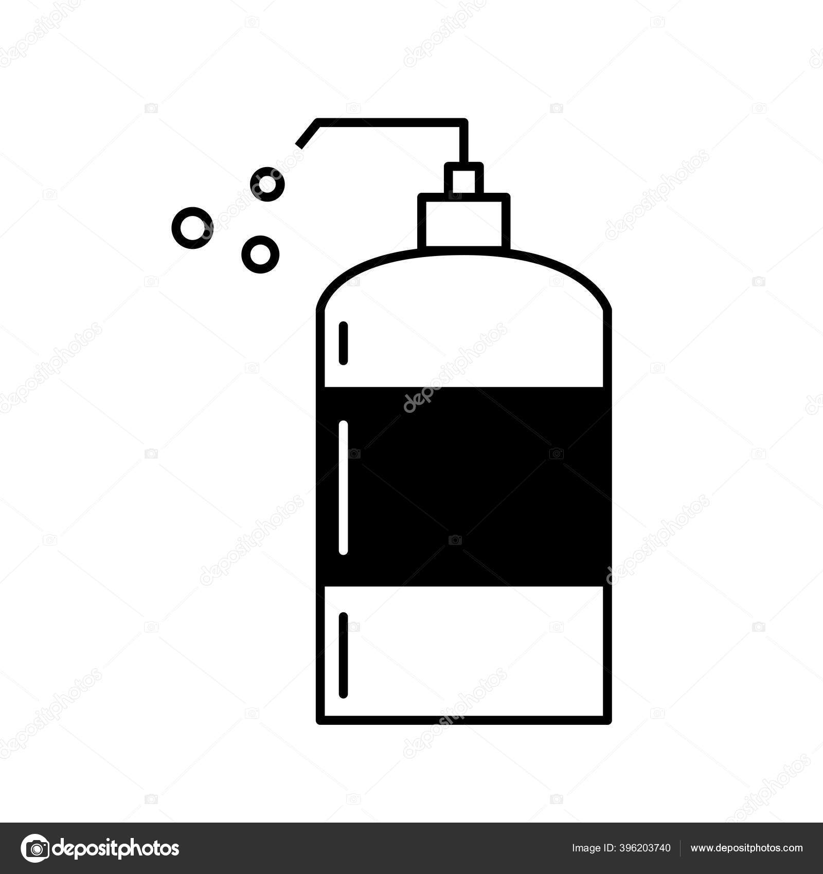 Images vectorielles pour Bouteille de shampoing vide