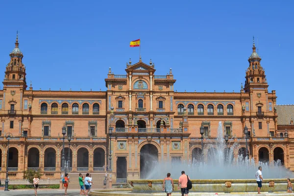 Plaza Espaa Seville Its Best — Stock Photo, Image