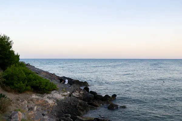 Oropesa Del Mar Beach Castellon Can See Mediterranean Sea — Stock Photo, Image