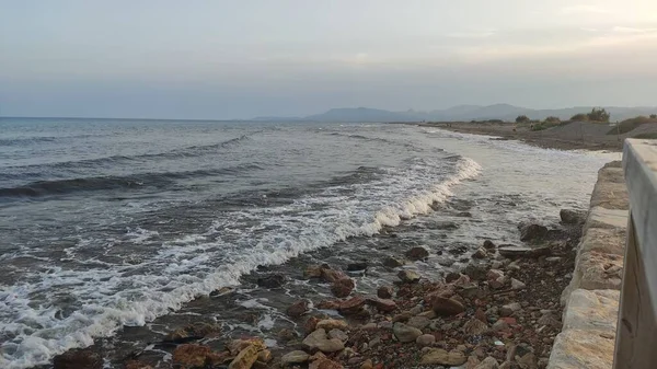 Plage Torrenostra Castellon Nous Pouvons Voir Mer Méditerranée — Photo