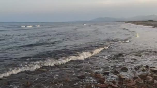 Torrenostra Beach Castellon Can See Mediterranean Sea — Stock Video