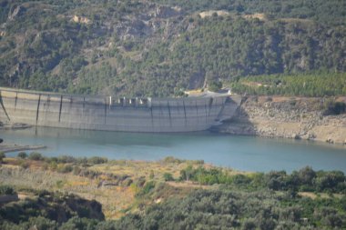 Endülüs, İspanya 'nın Granada kenti yakınlarındaki bataklıkta su var.