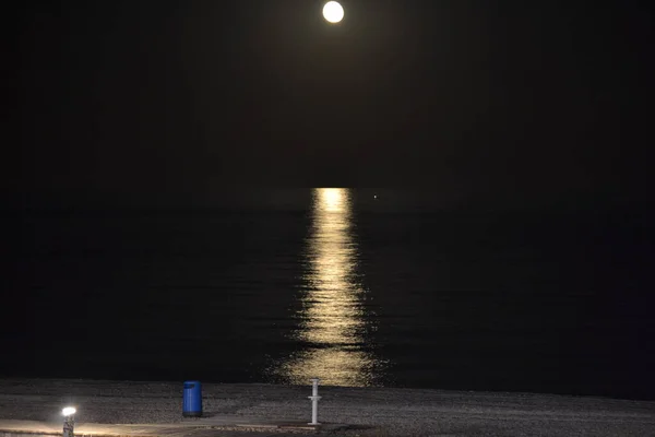 Wolf Moon Super Full Moon Dark Background Madrid Spain Europe — Stock Photo, Image