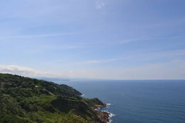 Uitzicht San Sebastin Gelegen Bergachtige Spaanse Regio Baskenland Het Staat — Stockfoto
