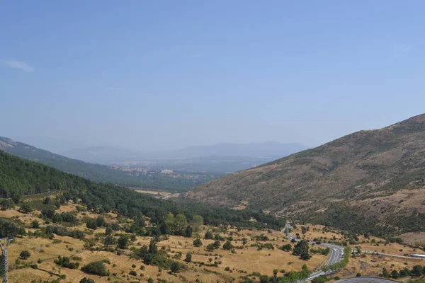 Горы Между Сан Лоренсо Эль Эскориаль Мадрид Испания — стоковое фото