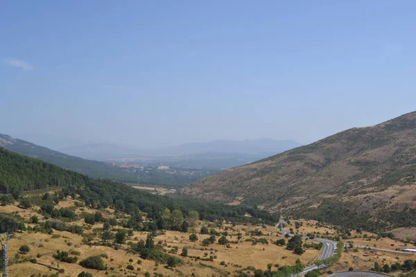 Groepen Bergen Tussen San Lorenzo Escorial Madrid Spanje — Stockfoto