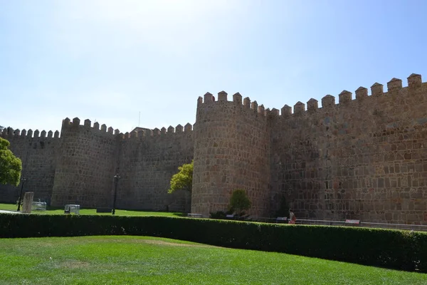 Mur Vila Est Une Clôture Militaire Romane Qui Entoure Vieux — Photo