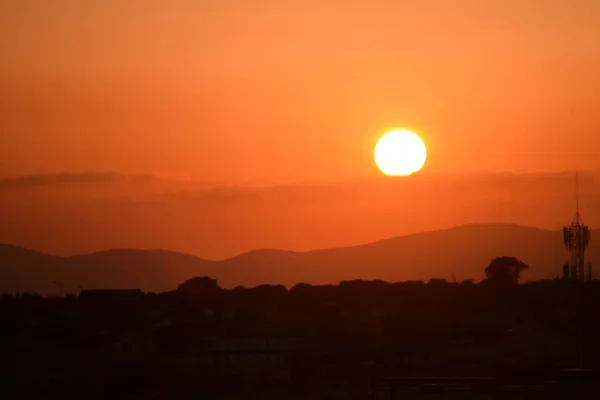 Solar Eclipse City Madrid Spain Europe — Stock Photo, Image