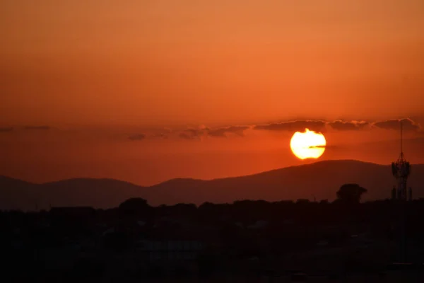 Sonnenfinsternis Der Stadt Madrid Spanien Europa — Stockfoto