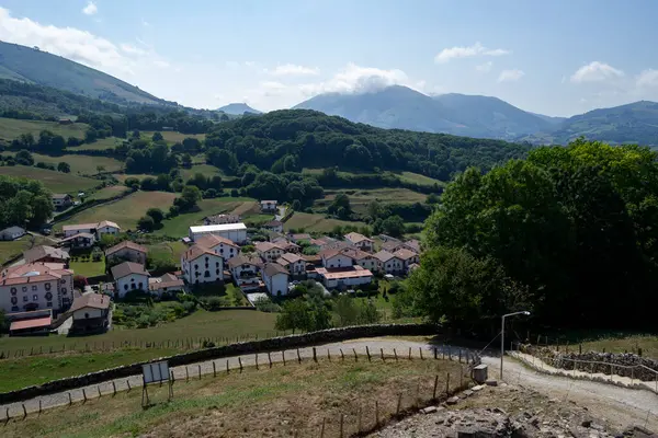 Cityscape Basque Village Amaiur Navarra Spain — Stock Photo, Image