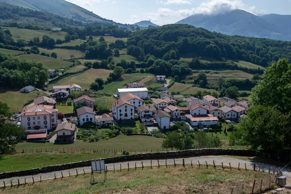 Cityscape Baskické Vesnice Amaiur Navarra Španělsko — Stock fotografie