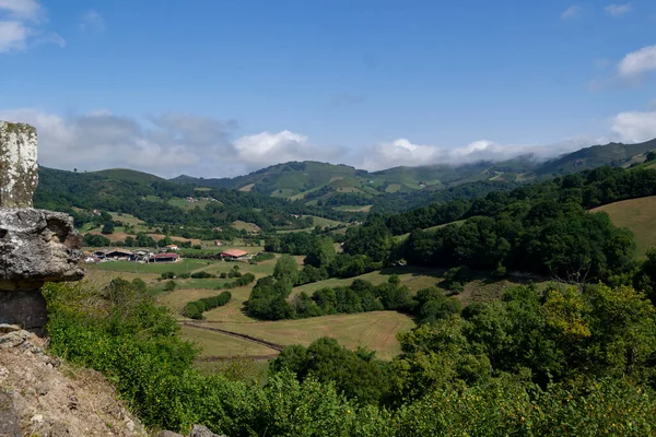 Paesaggio Urbano Del Villaggio Basco Amaiur Navarra Spagna — Foto Stock