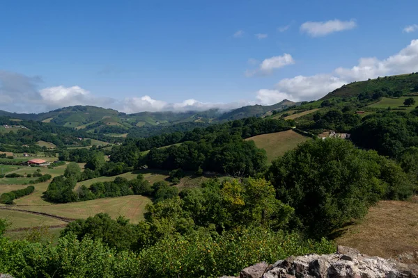 Cityscape Baskické Vesnice Amaiur Navarra Španělsko — Stock fotografie