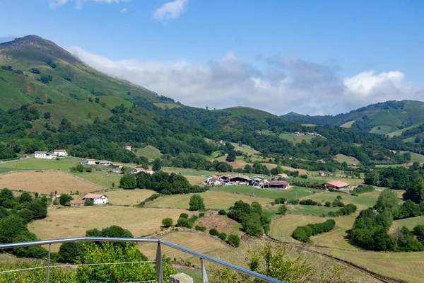 Cityscape Baskické Vesnice Amaiur Navarra Španělsko — Stock fotografie