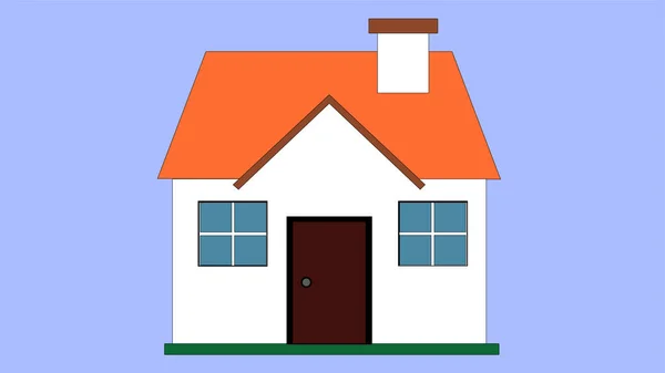 House Flat Icon Flat Style Vector Illustration — Stock Photo, Image