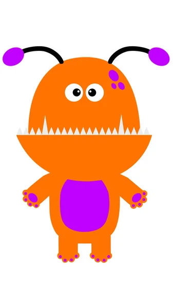 Monstro Ilustração Vetor Personagem Halloween Vetor Eps10 — Fotografia de Stock