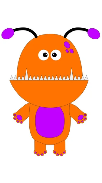 Halloween Charakter Vektor Illustration Monster Eps10 Vektor — Stockfoto