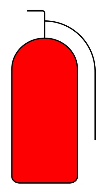 Roter Feuerlöscher Symbolvektor Auf Weißem Hintergrund Eps10 Vektor — Stockfoto