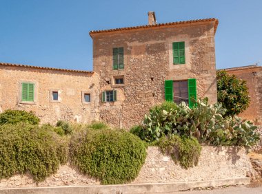 Montision Sanctuary, Balear Adaları / İspanya; Temmuz 2020: Montision Manastırı, Porreres kasabası. Mallorca Adası. Balear Adaları, İspanya