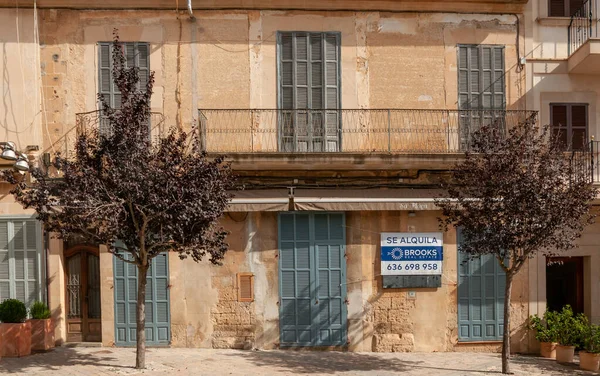 Porreres Îles Baléares Espagne Juillet 2020 Façade Immeuble Dans Centre — Photo