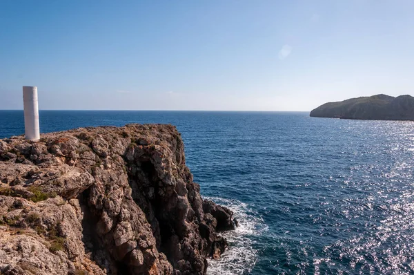 View Malgrats Islands Island Mallorca Waves Mediterranean Sea Balearic Islands — Stock Photo, Image