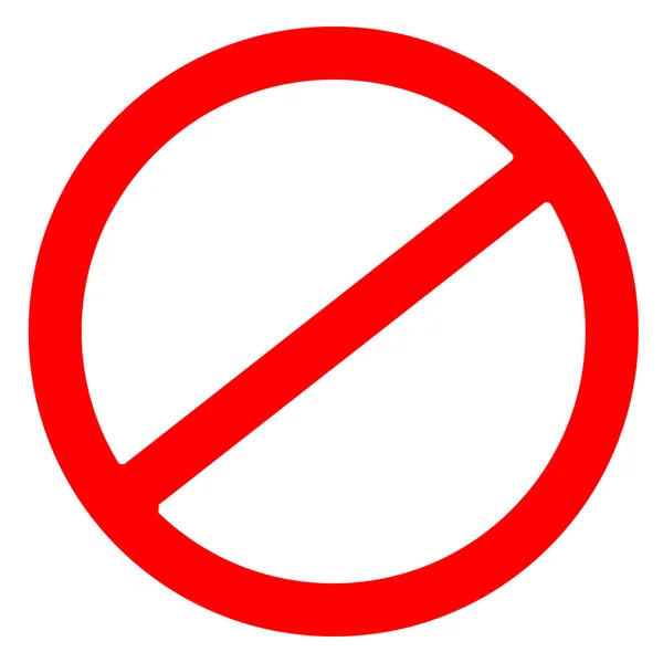 Tilalom stoptábla a hely a ikon. Veszélyszimbólum figyelmet — Stock Vector