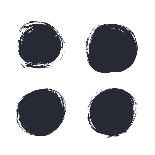 Cirkel svart hand dras penseldraget för försäljning marknadsföring. Utförsäljning design. — Stock vektor
