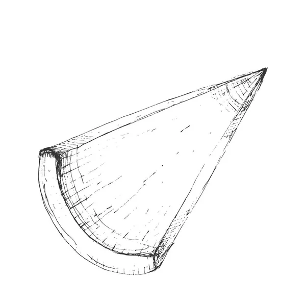 Brie icono del boceto de quesos productos lácteos Aislado sobre fondo blanco. Se puede utilizar para el logotipo, menú del restaurante, libro de recetas . — Archivo Imágenes Vectoriales