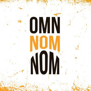 Gıda afiş tasarımı duvar için yazdırın. Beyaz arka plan üzerinde yaratıcı tırnak