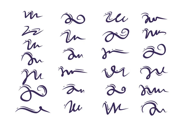 Sada ručně kreslené písmo a kaligrafie víry, pravopis. Vektor inkoust vyznamenání pro kompozici — Stockový vektor
