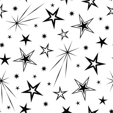 Vektör Beyaz Yıldız desen arkaplanı