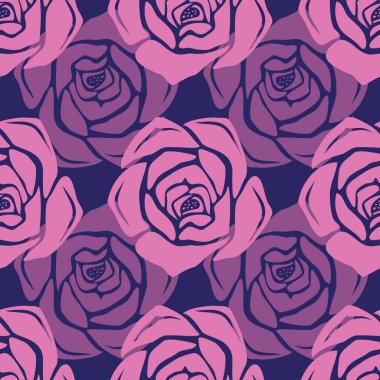 Vektör Donanma Pembe Çiçek desenli arka plan