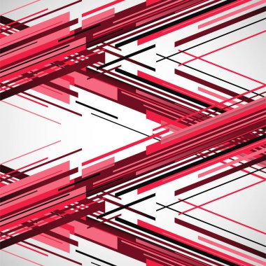 Soyut çizgi hareket modeli arkaplanı. Soyut fütüristik sanat. Vektör illüstrasyonu.