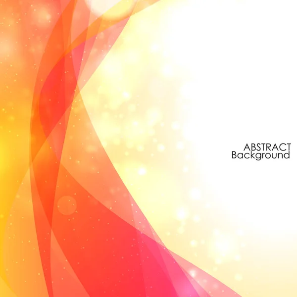 Abstract Wave Met Bokeh Achtergrond Vectorillustratie — Stockvector