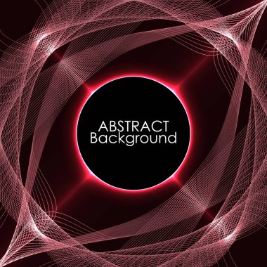 Soyut ışıklar dalga desenli teknoloji arka planı. Vektör illüstrasyonu.