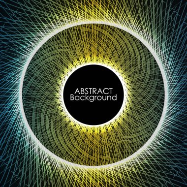 Soyut ışıklar dalga desenli teknoloji arka planı. Vektör illüstrasyonu.