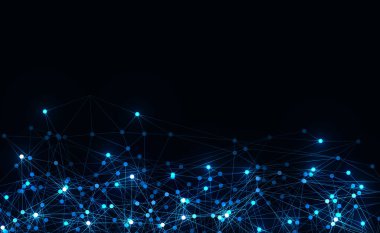 Molekül yapısı, molekül arkaplanı, vektör illüstrasyonu 