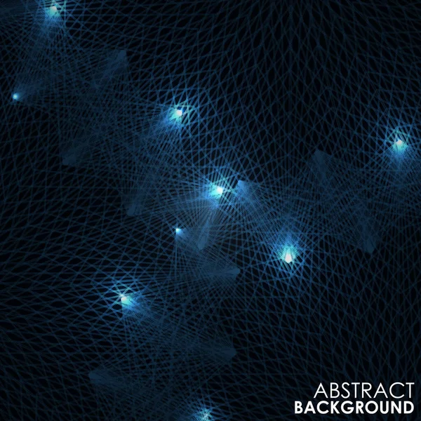 Fond Abstrait Technologie Motif Onde Lumières Illustration Vectorielle — Image vectorielle